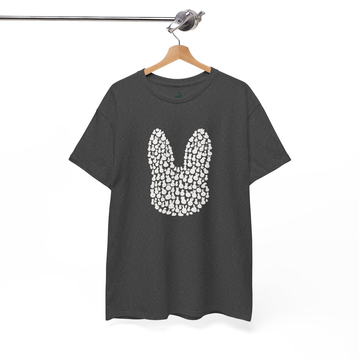 “Bun Within a Bun” Rabbit Head Shirt – Cuniculture Club Original - Cute Bunny Graphic Tee - Unisex Heavy Cotton T-Shirt