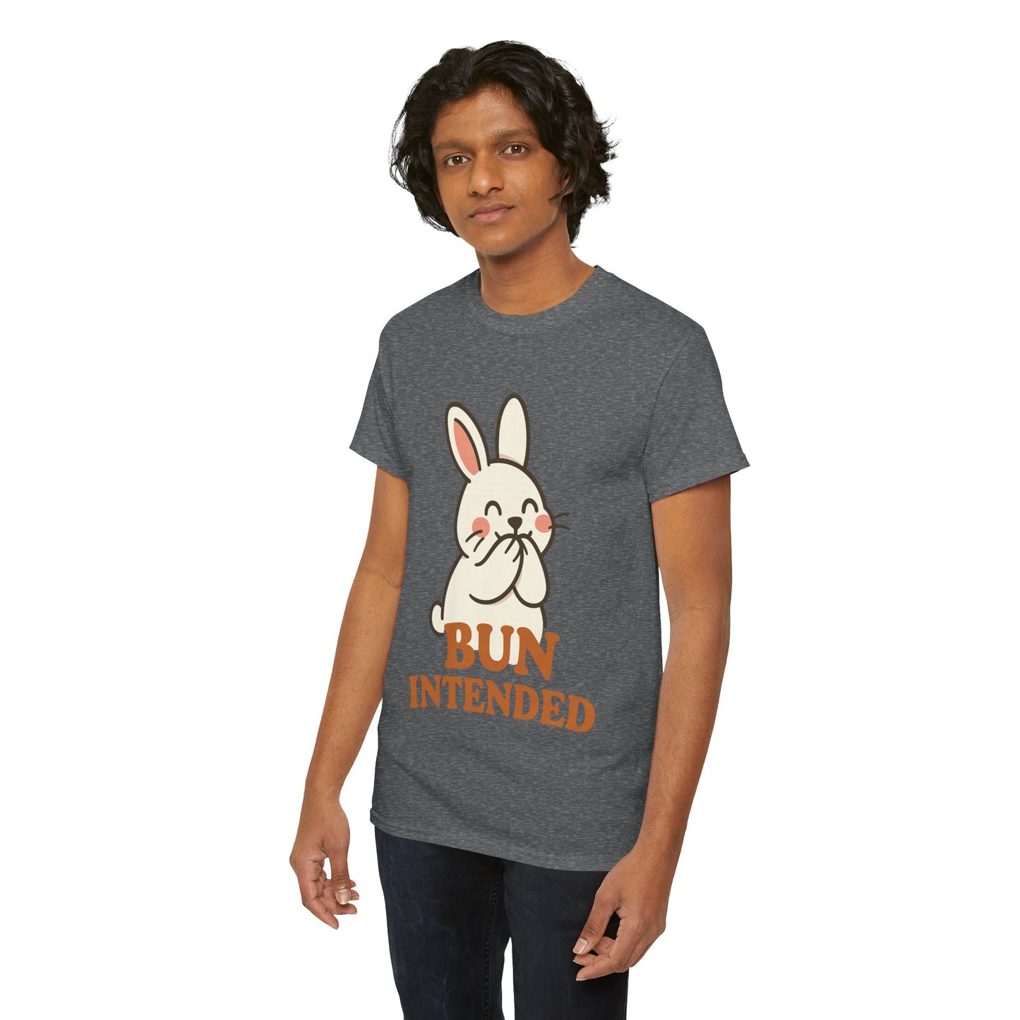 Cute Bunny Graphic Tee - Unisex Heavy Cotton Tee, Animal Lover Shirt, Easter Gift, Funny T-Shirt, Spring Fashion