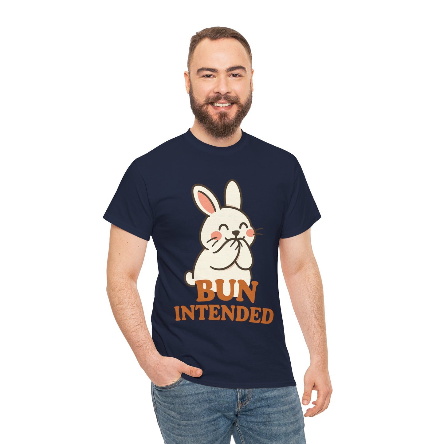 Cute Bunny Graphic Tee - Unisex Heavy Cotton Tee, Animal Lover Shirt, Easter Gift, Funny T-Shirt, Spring Fashion