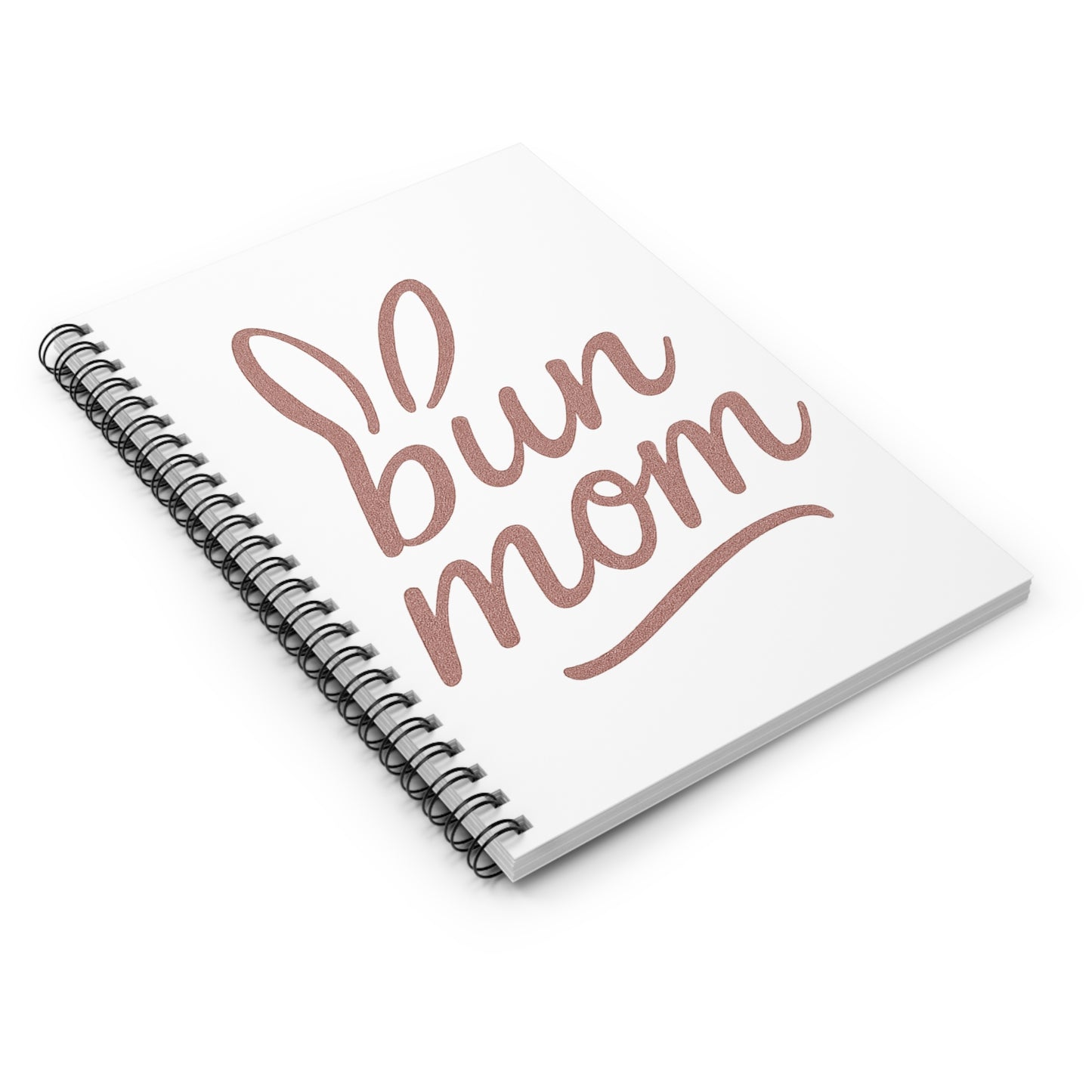 Bun Mom Spiral Notebook – Bunny Ear Script Journal - Gift for Rabbit Owners - Animal Journal