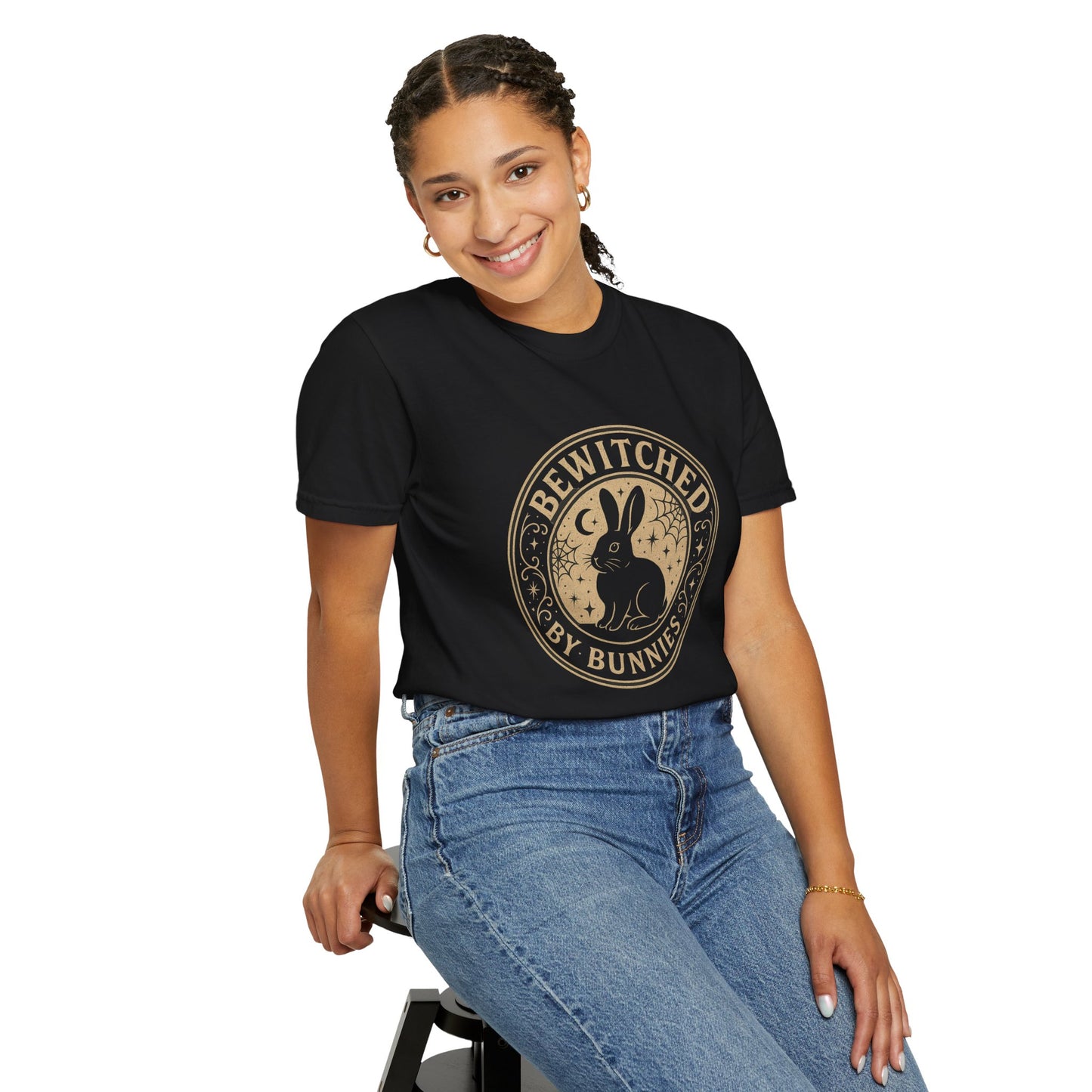 Bewitched by Bunnies Unisex T-shirt | Rabbit Enthusiast Tee - Halloween & Fall Collection