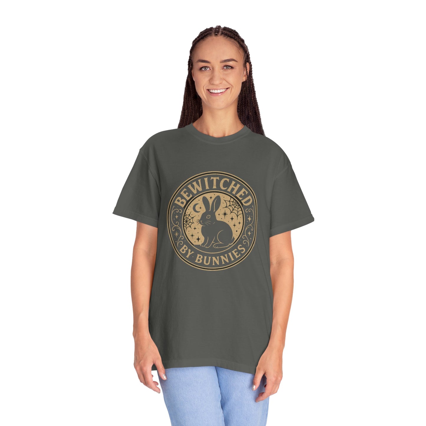 Bewitched by Bunnies Unisex T-shirt | Rabbit Enthusiast Tee - Halloween & Fall Collection