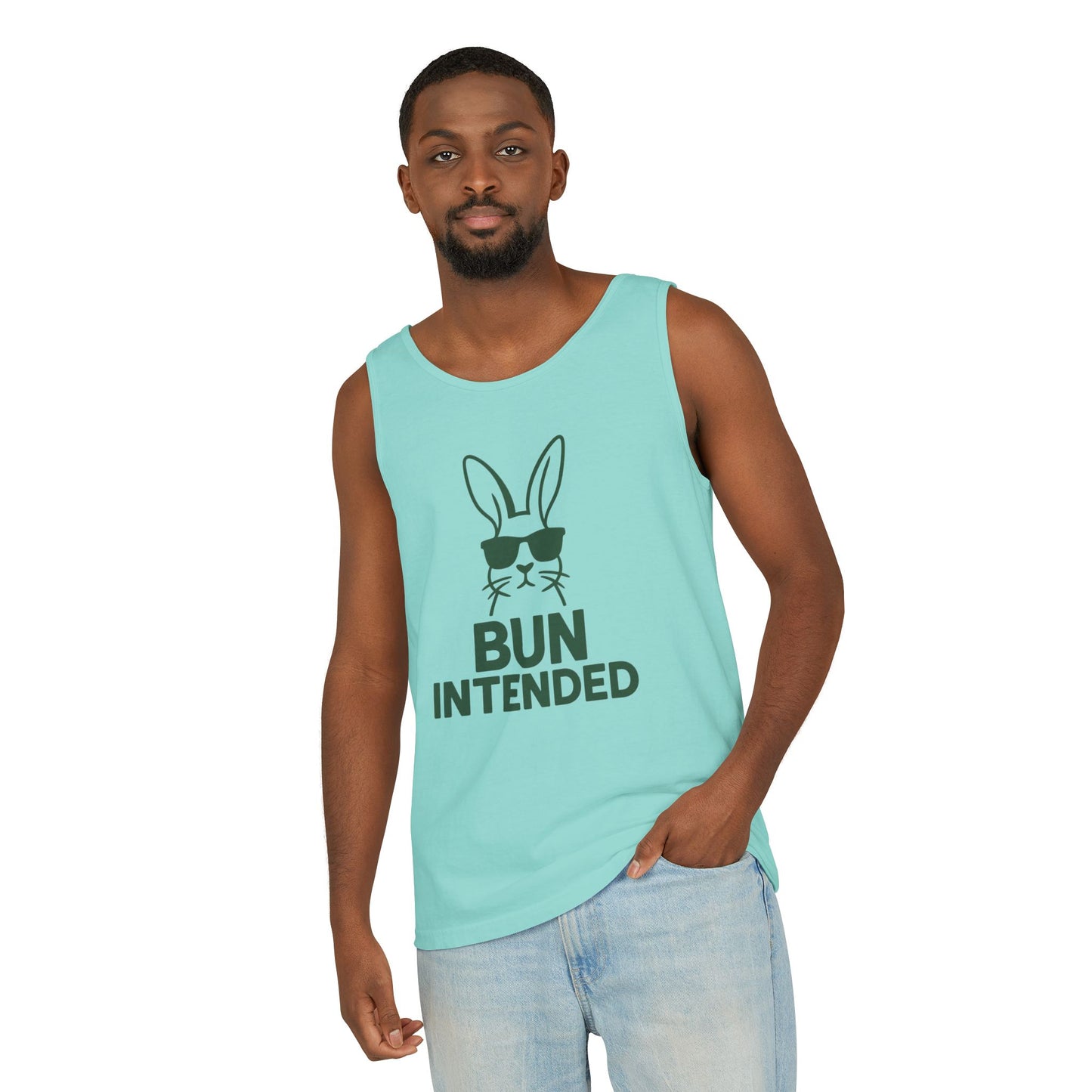 “Bun Intended” Funny Rabbit Tank Top – Unisex Summer Bunny Shirt