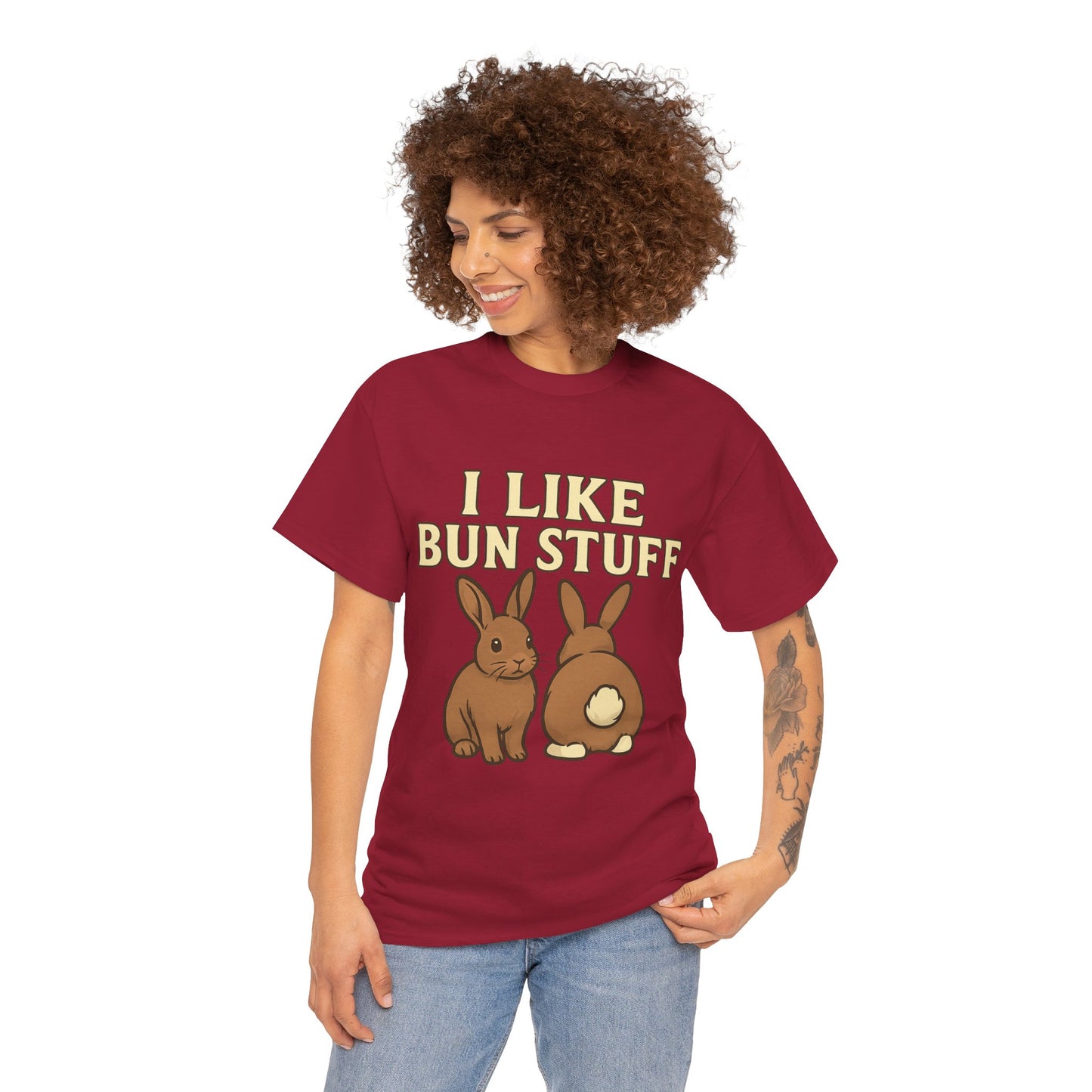I Like Bun Stuff Tee - Rabbit T-Shirt - Gift for Bunny Lovers - Funny Animal Apparel - Bun Pun