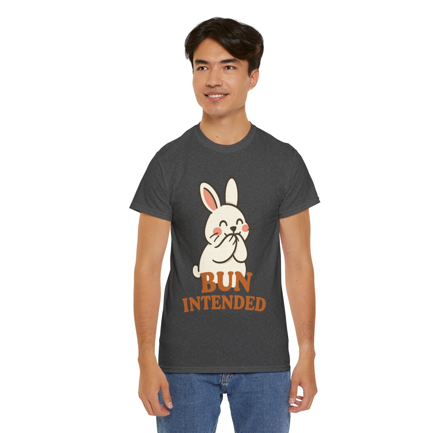 Cute Bunny Graphic Tee - Unisex Heavy Cotton Tee, Animal Lover Shirt, Easter Gift, Funny T-Shirt, Spring Fashion