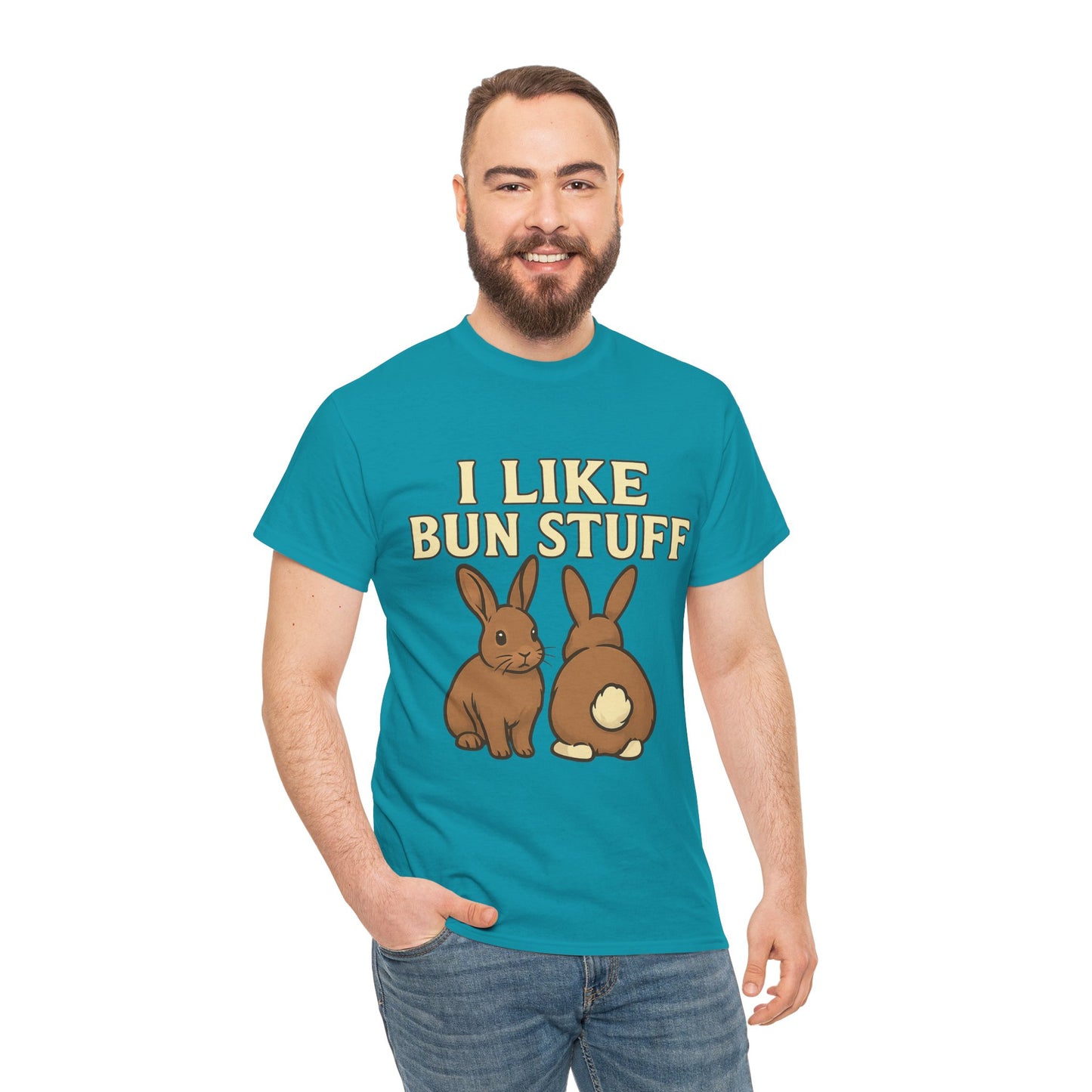 I Like Bun Stuff Tee - Rabbit T-Shirt - Gift for Bunny Lovers - Funny Animal Apparel - Bun Pun