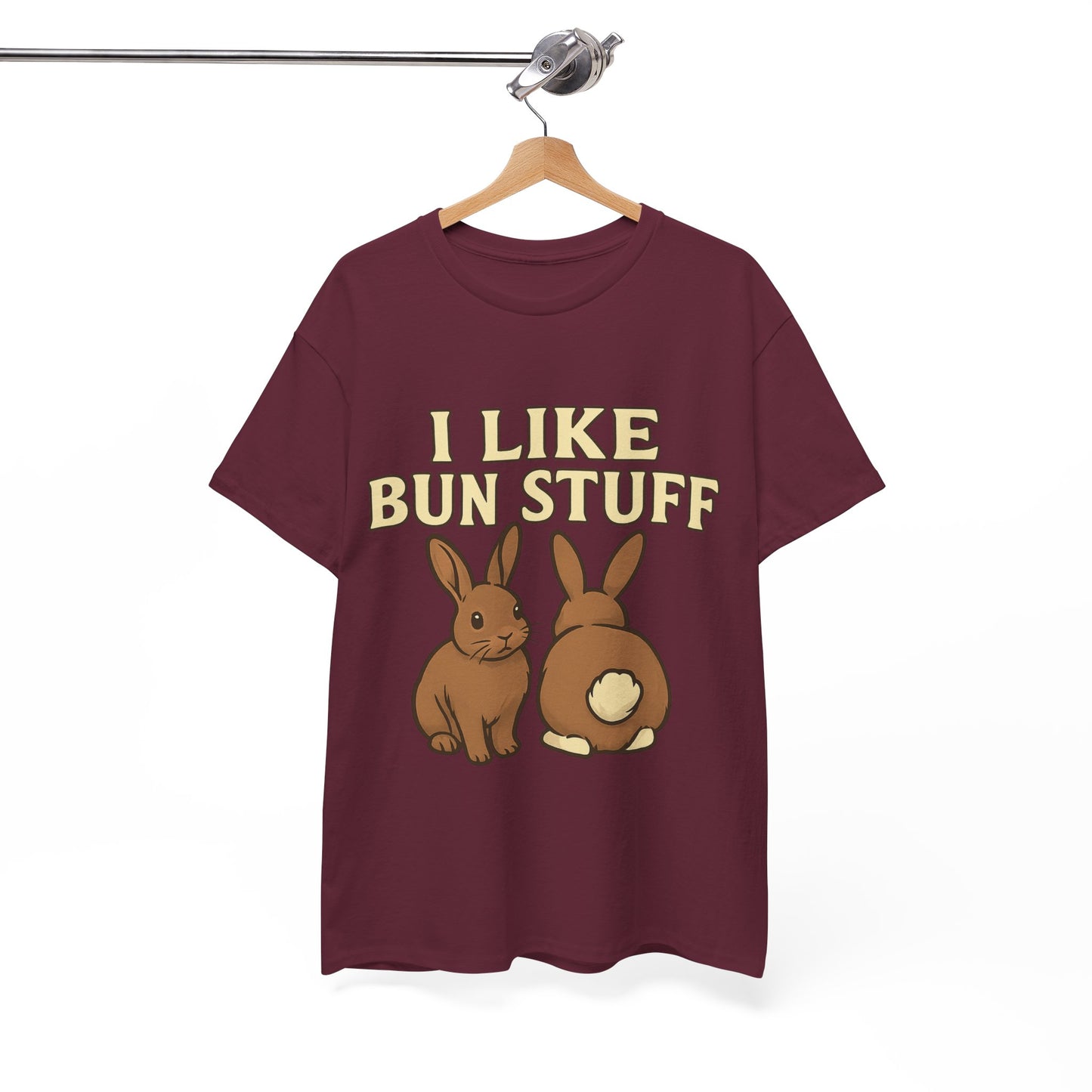 I Like Bun Stuff Tee - Rabbit T-Shirt - Gift for Bunny Lovers - Funny Animal Apparel - Bun Pun