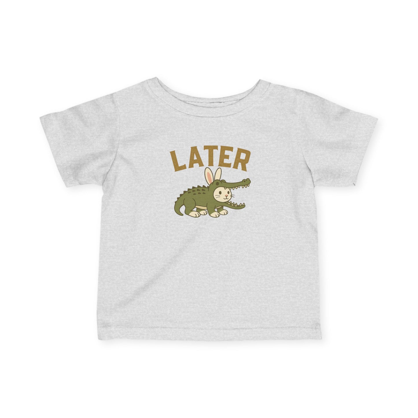 Later Gator Bunny Baby Bunthusiast Tee – Infant & Toddler Fine Jersey Rabbit T-Shirt - 6M–24M