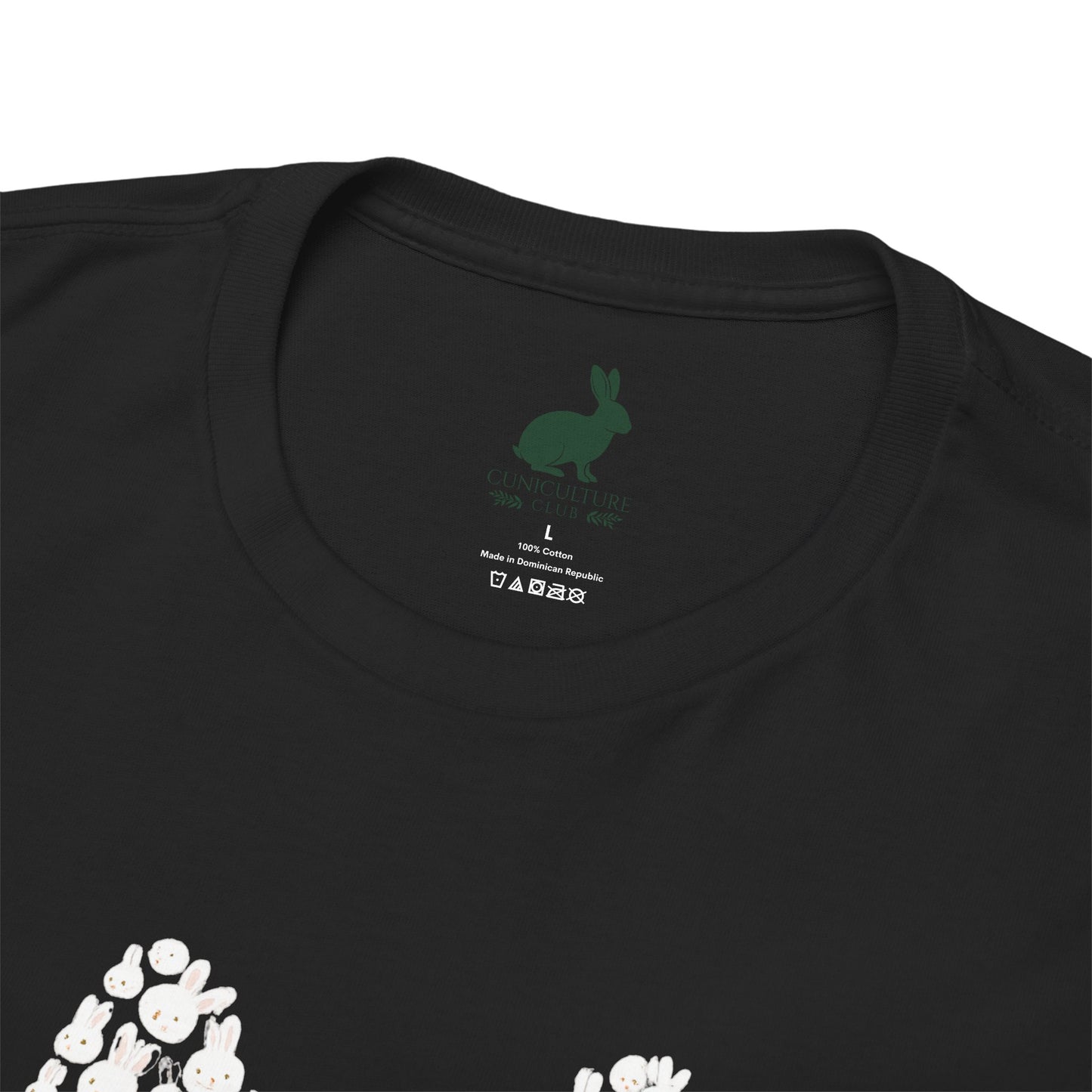 “Bun Within a Bun” Rabbit Head Shirt – Cuniculture Club Original - Cute Bunny Graphic Tee - Unisex Heavy Cotton T-Shirt