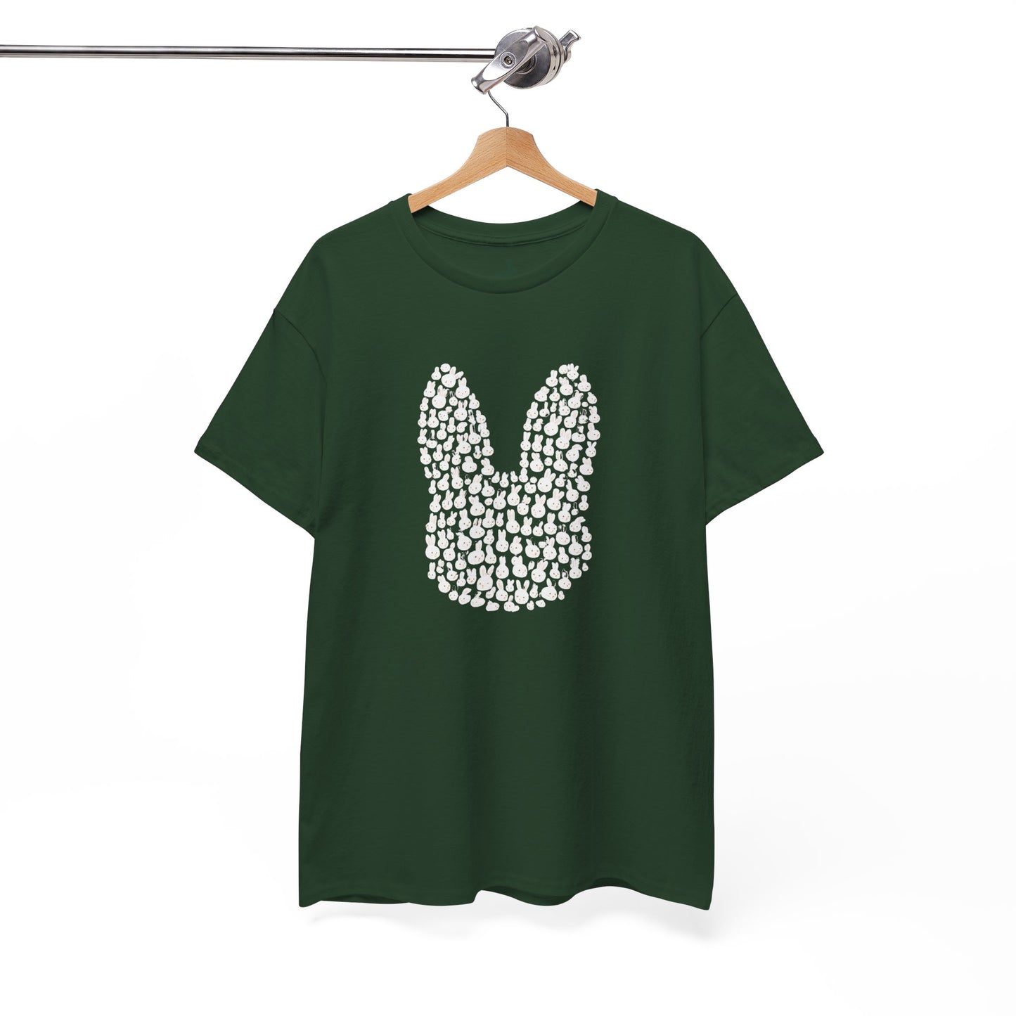 “Bun Within a Bun” Rabbit Head Shirt – Cuniculture Club Original - Cute Bunny Graphic Tee - Unisex Heavy Cotton T-Shirt