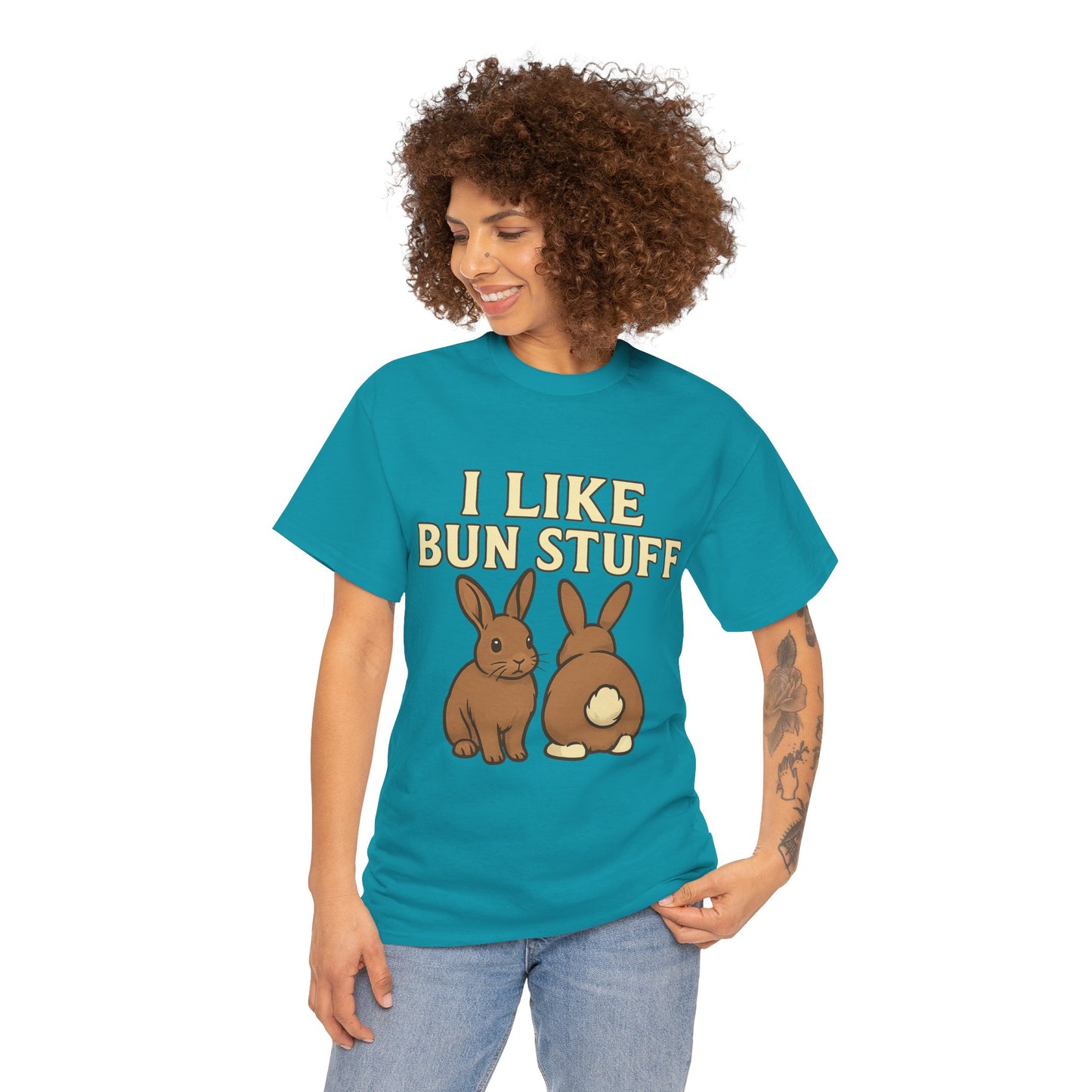 I Like Bun Stuff Tee - Rabbit T-Shirt - Gift for Bunny Lovers - Funny Animal Apparel - Bun Pun