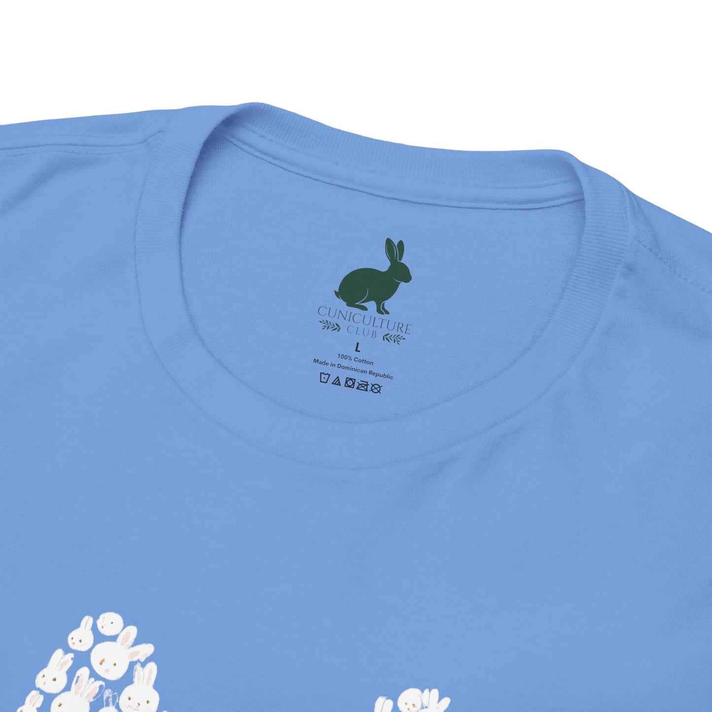 “Bun Within a Bun” Rabbit Head Shirt – Cuniculture Club Original - Cute Bunny Graphic Tee - Unisex Heavy Cotton T-Shirt
