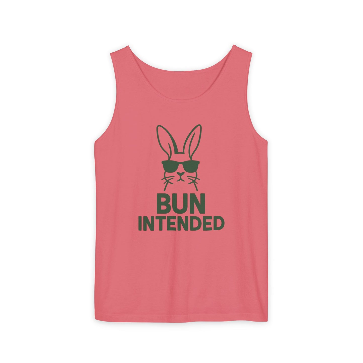 “Bun Intended” Funny Rabbit Tank Top – Unisex Summer Bunny Shirt
