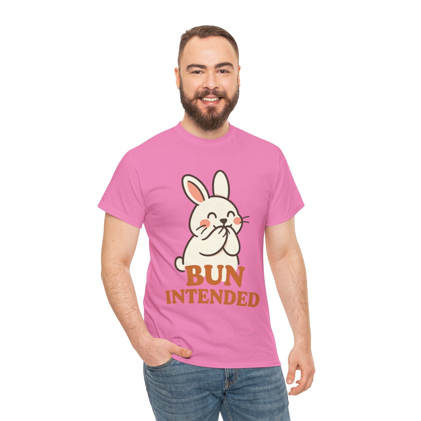 Cute Bunny Graphic Tee - Unisex Heavy Cotton Tee, Animal Lover Shirt, Easter Gift, Funny T-Shirt, Spring Fashion