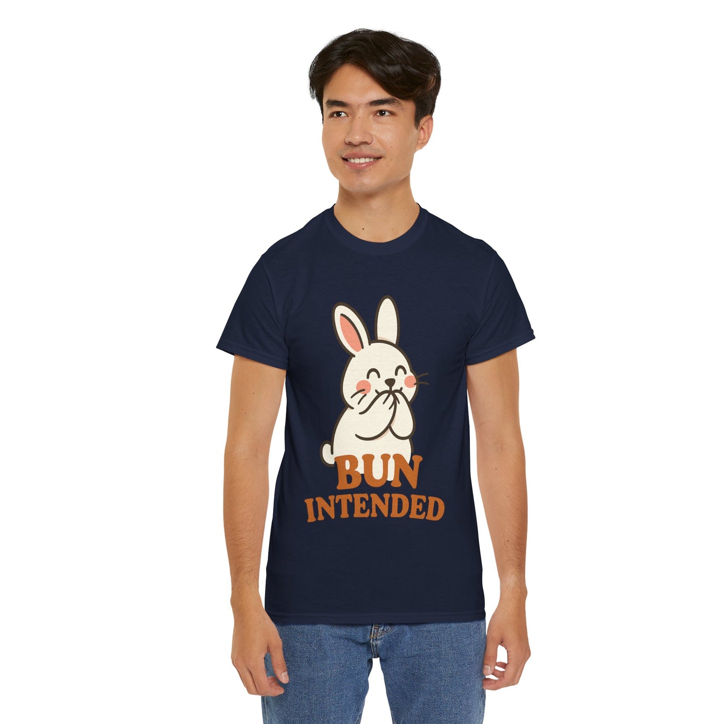 Cute Bunny Graphic Tee - Unisex Heavy Cotton Tee, Animal Lover Shirt, Easter Gift, Funny T-Shirt, Spring Fashion