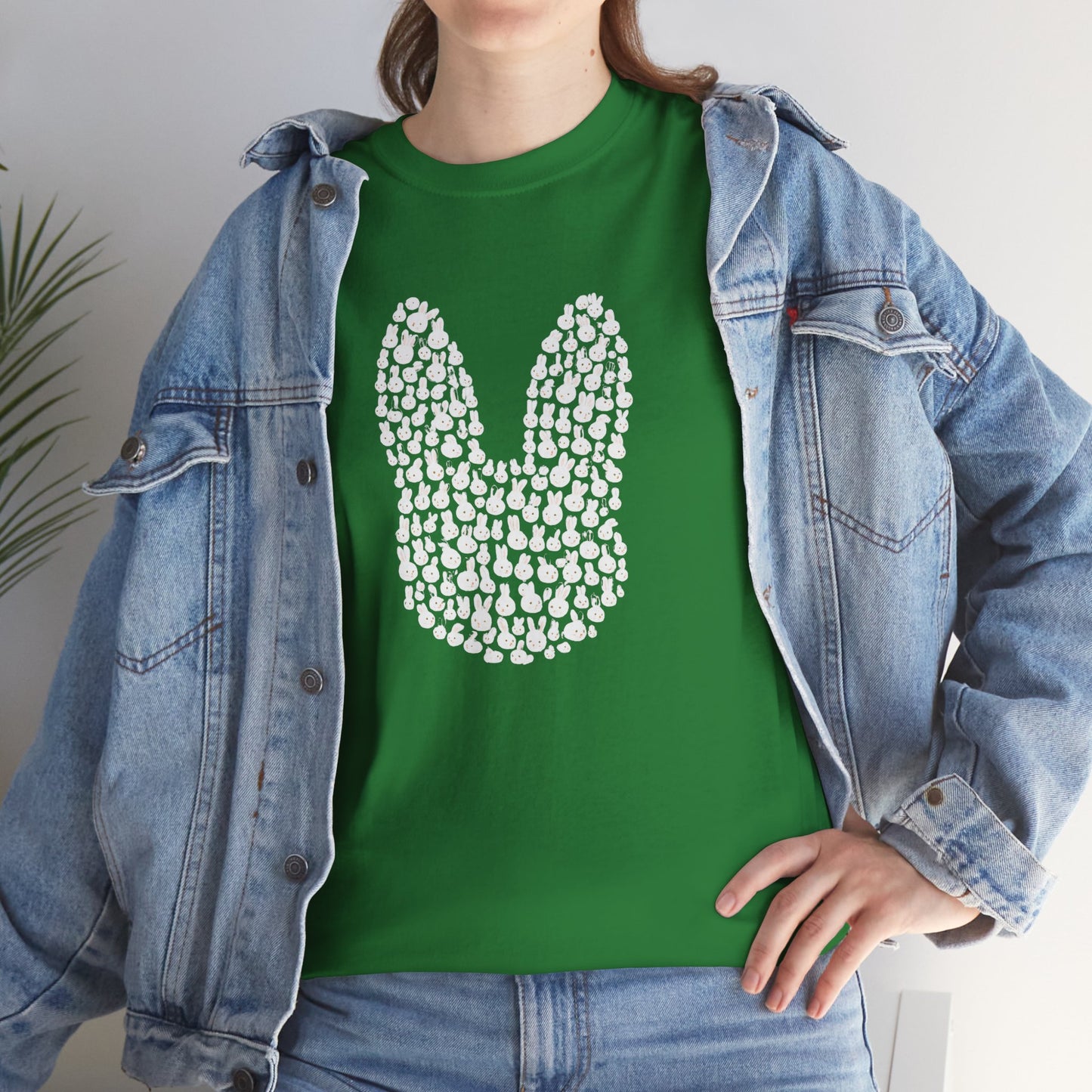 “Bun Within a Bun” Rabbit Head Shirt – Cuniculture Club Original - Cute Bunny Graphic Tee - Unisex Heavy Cotton T-Shirt
