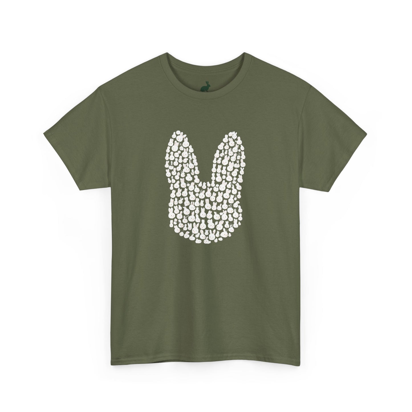 “Bun Within a Bun” Rabbit Head Shirt – Cuniculture Club Original - Cute Bunny Graphic Tee - Unisex Heavy Cotton T-Shirt