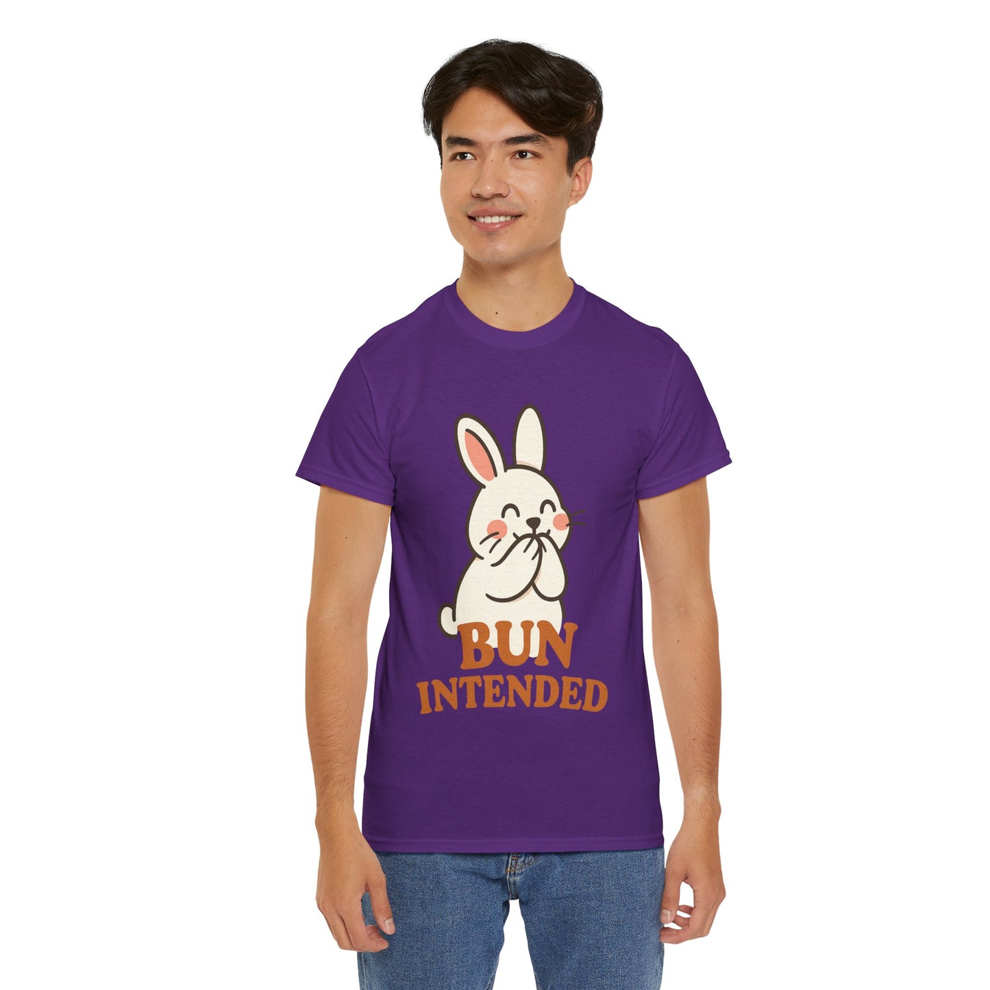 Cute Bunny Graphic Tee - Unisex Heavy Cotton Tee, Animal Lover Shirt, Easter Gift, Funny T-Shirt, Spring Fashion
