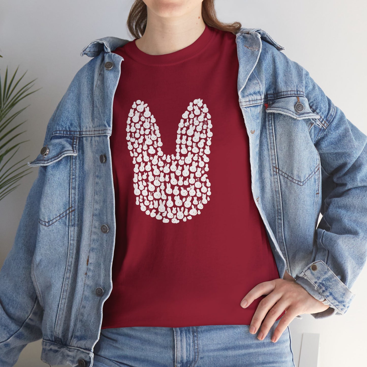 “Bun Within a Bun” Rabbit Head Shirt – Cuniculture Club Original - Cute Bunny Graphic Tee - Unisex Heavy Cotton T-Shirt