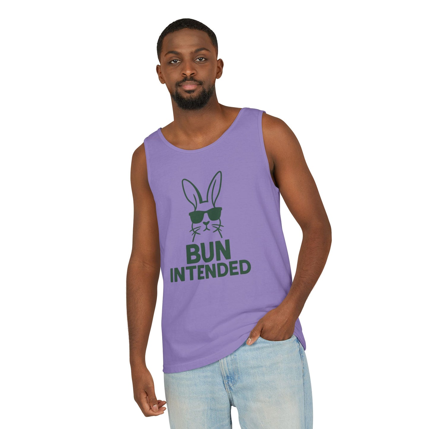 “Bun Intended” Funny Rabbit Tank Top – Unisex Summer Bunny Shirt