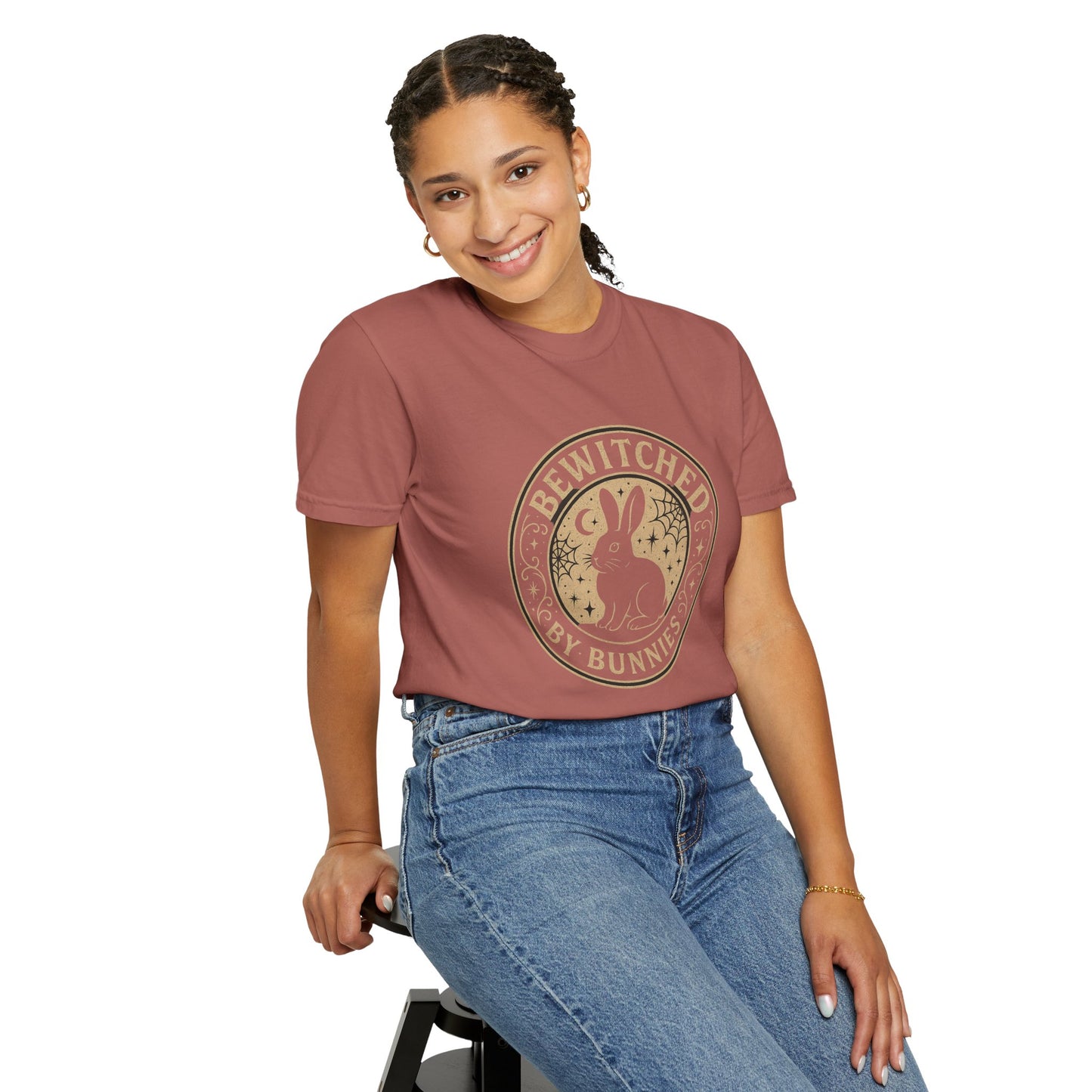 Bewitched by Bunnies Unisex T-shirt | Rabbit Enthusiast Tee - Halloween & Fall Collection