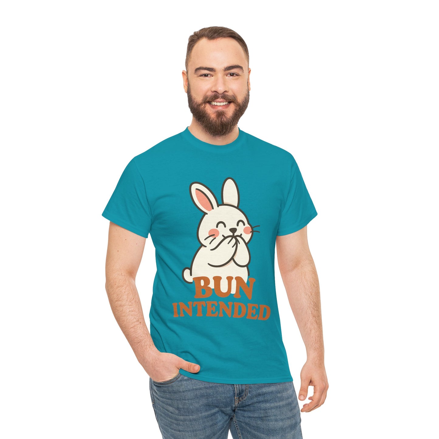 Cute Bunny Graphic Tee - Unisex Heavy Cotton Tee, Animal Lover Shirt, Easter Gift, Funny T-Shirt, Spring Fashion