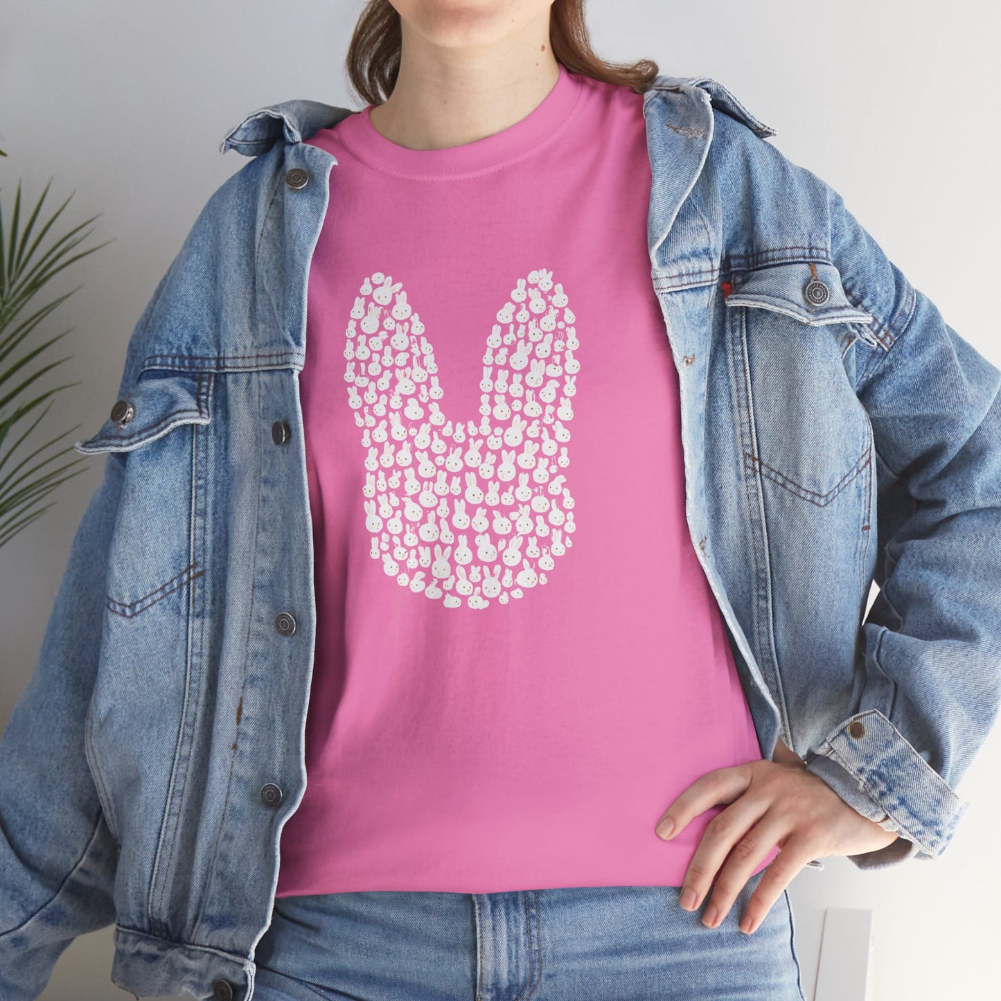 “Bun Within a Bun” Rabbit Head Shirt – Cuniculture Club Original - Cute Bunny Graphic Tee - Unisex Heavy Cotton T-Shirt