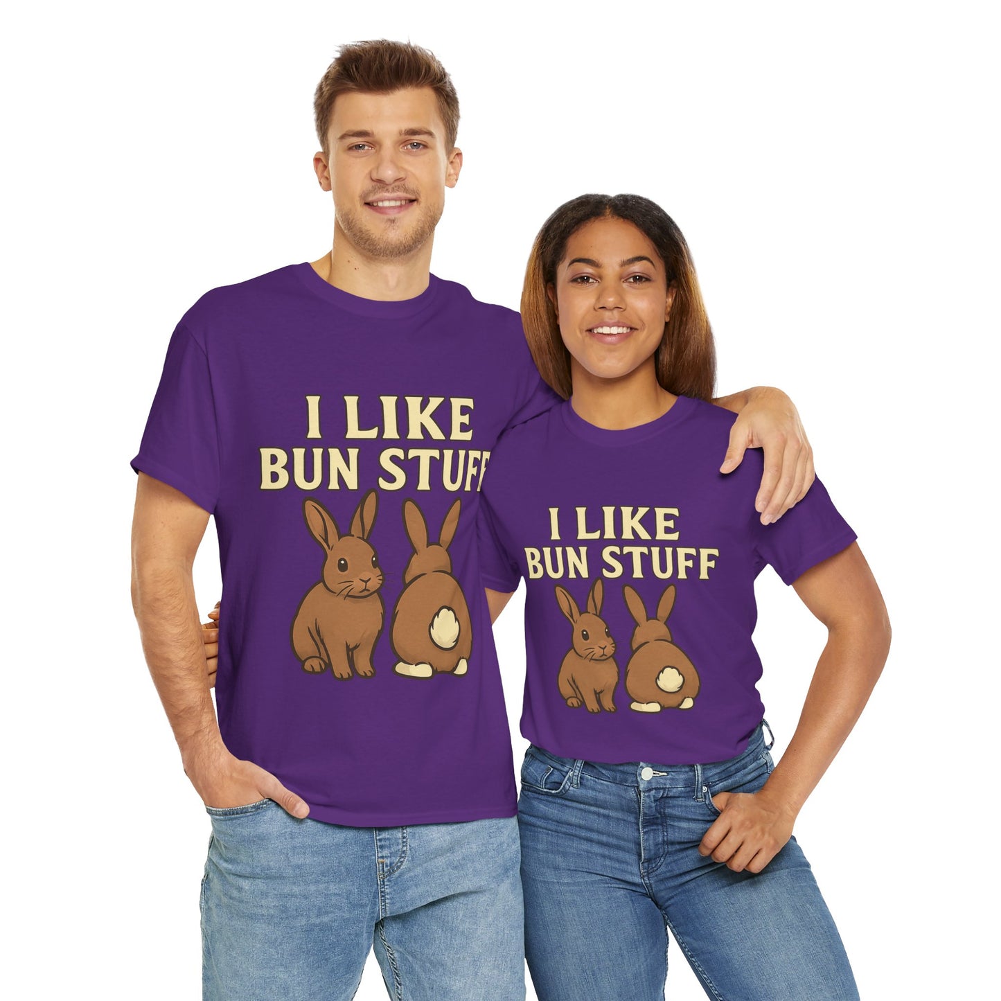 I Like Bun Stuff Tee - Rabbit T-Shirt - Gift for Bunny Lovers - Funny Animal Apparel - Bun Pun