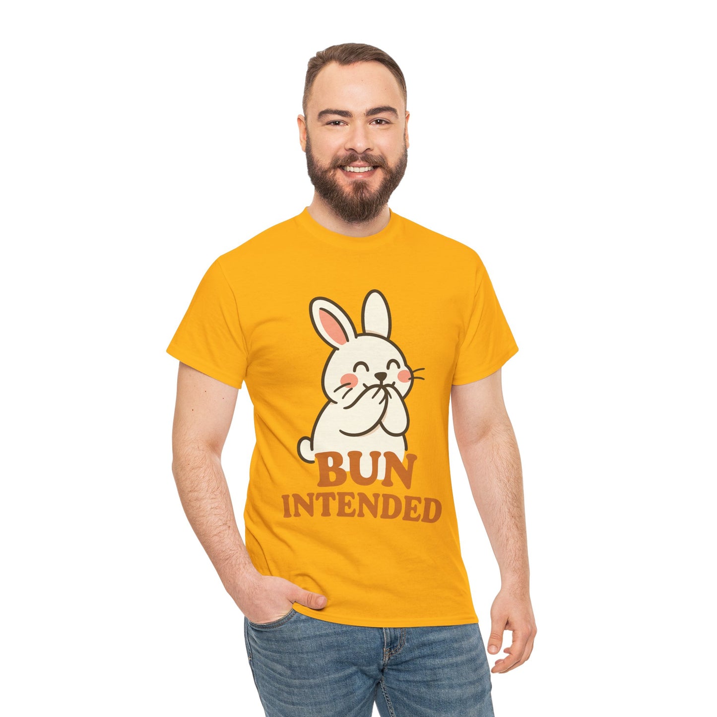 Cute Bunny Graphic Tee - Unisex Heavy Cotton Tee, Animal Lover Shirt, Easter Gift, Funny T-Shirt, Spring Fashion
