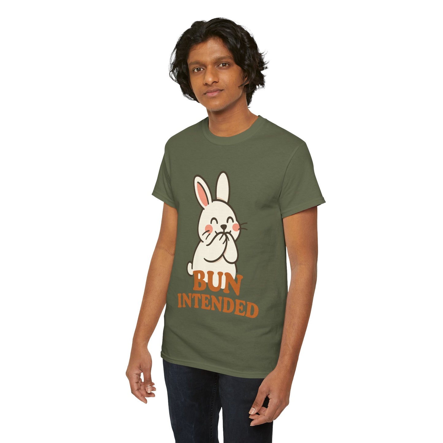 Cute Bunny Graphic Tee - Unisex Heavy Cotton Tee, Animal Lover Shirt, Easter Gift, Funny T-Shirt, Spring Fashion