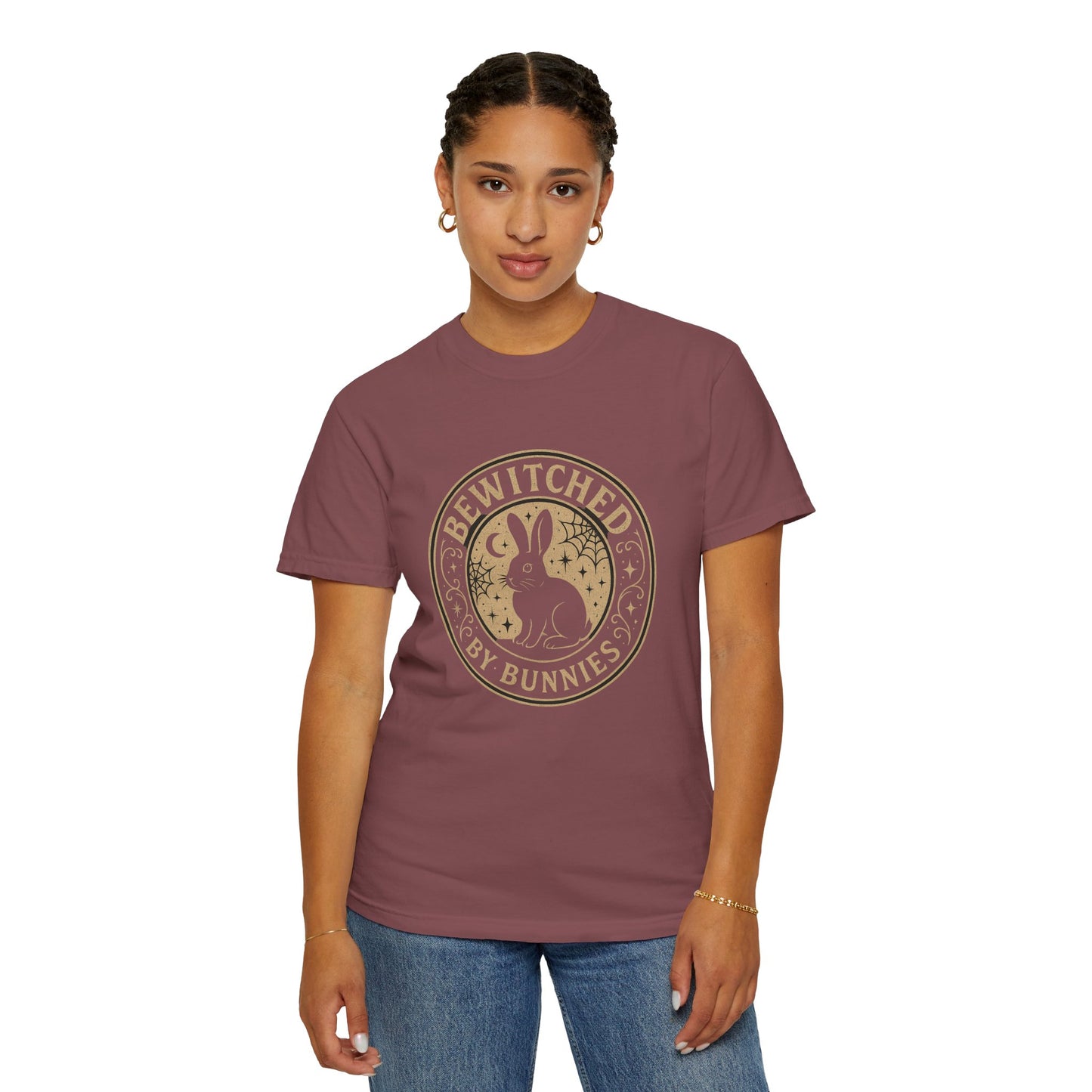 Bewitched by Bunnies Unisex T-shirt | Rabbit Enthusiast Tee - Halloween & Fall Collection