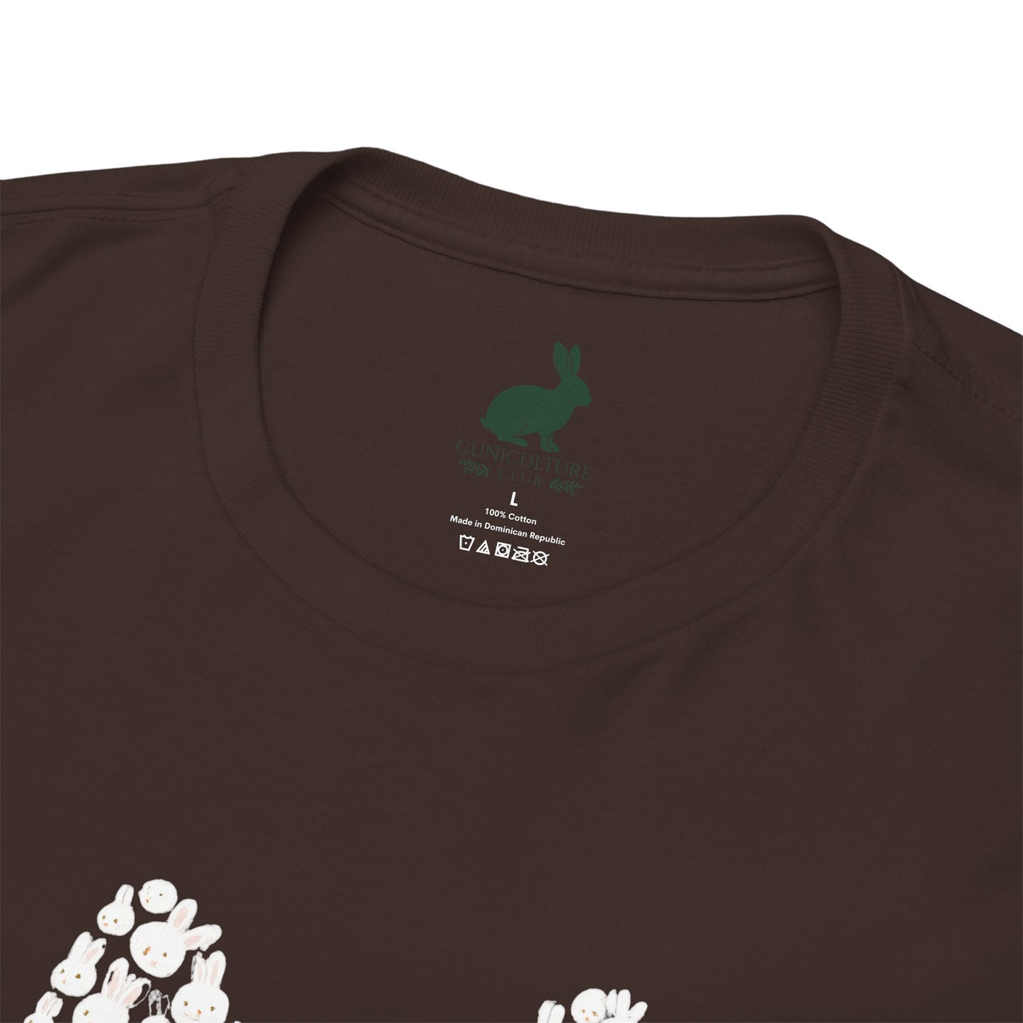 “Bun Within a Bun” Rabbit Head Shirt – Cuniculture Club Original - Cute Bunny Graphic Tee - Unisex Heavy Cotton T-Shirt