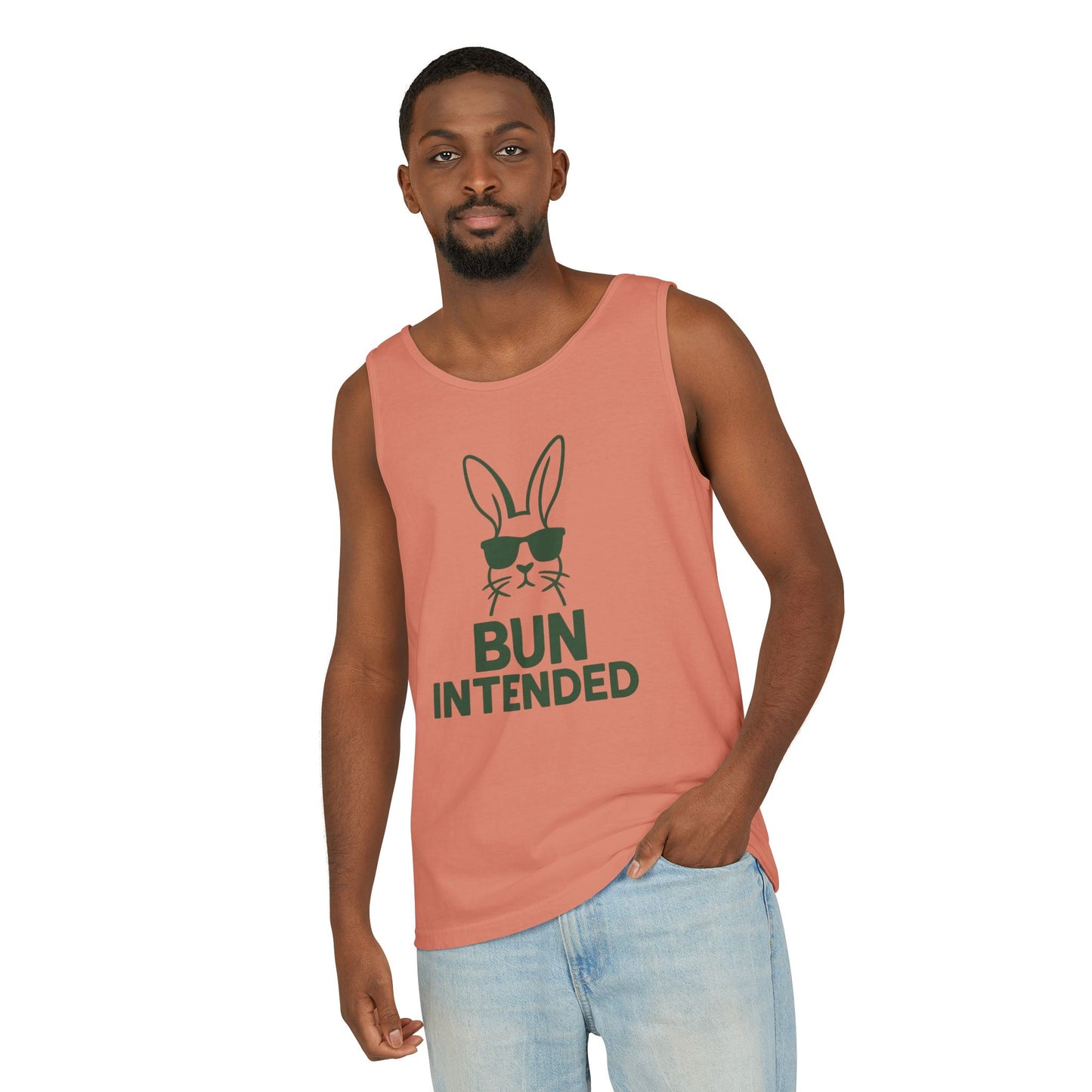 “Bun Intended” Funny Rabbit Tank Top – Unisex Summer Bunny Shirt