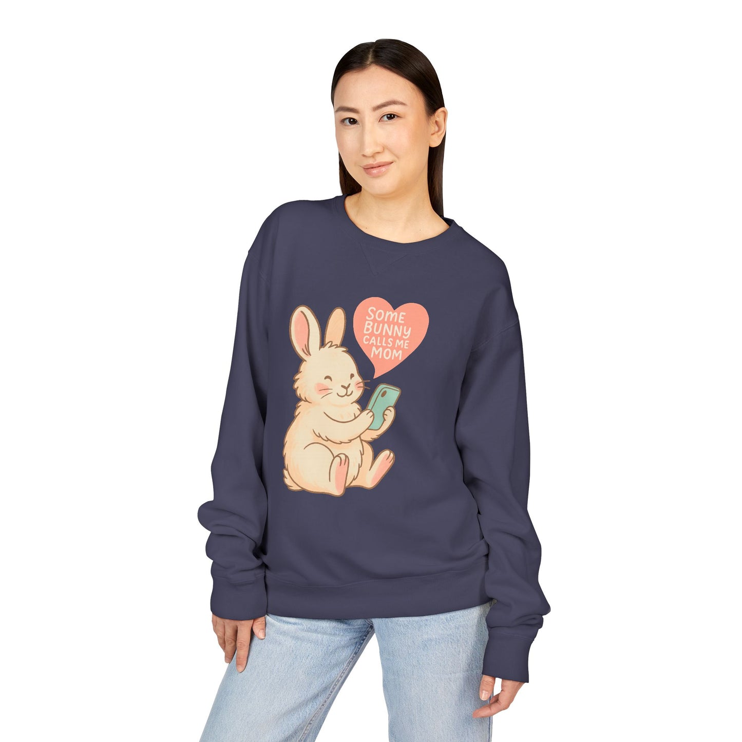 Some Bunny Calls Me Mom Sweatshirt – Cozy Bun Mom Rabbit Crewneck | Gift for Mothers