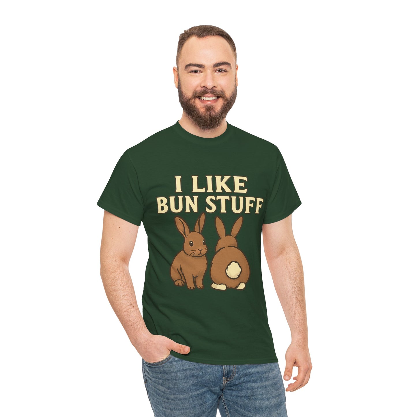 I Like Bun Stuff Tee - Rabbit T-Shirt - Gift for Bunny Lovers - Funny Animal Apparel - Bun Pun