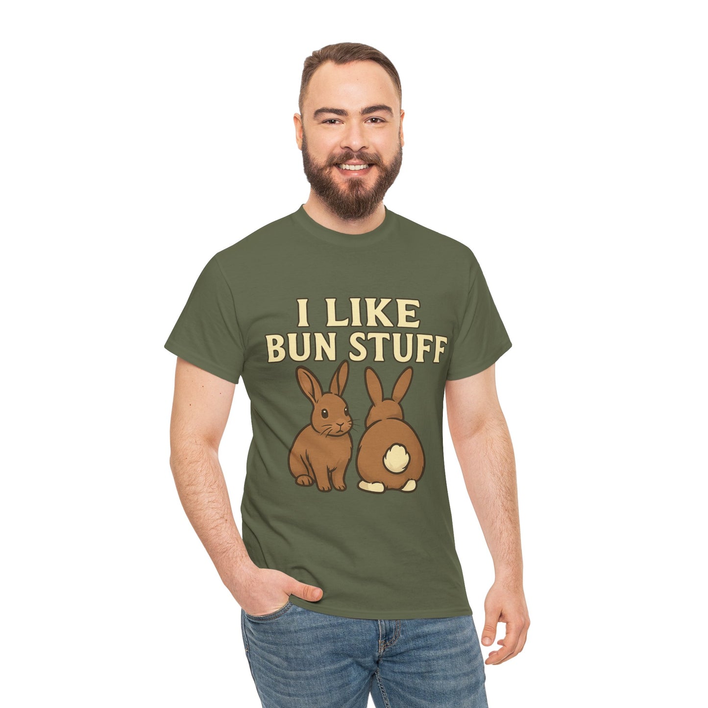 I Like Bun Stuff Tee - Rabbit T-Shirt - Gift for Bunny Lovers - Funny Animal Apparel - Bun Pun