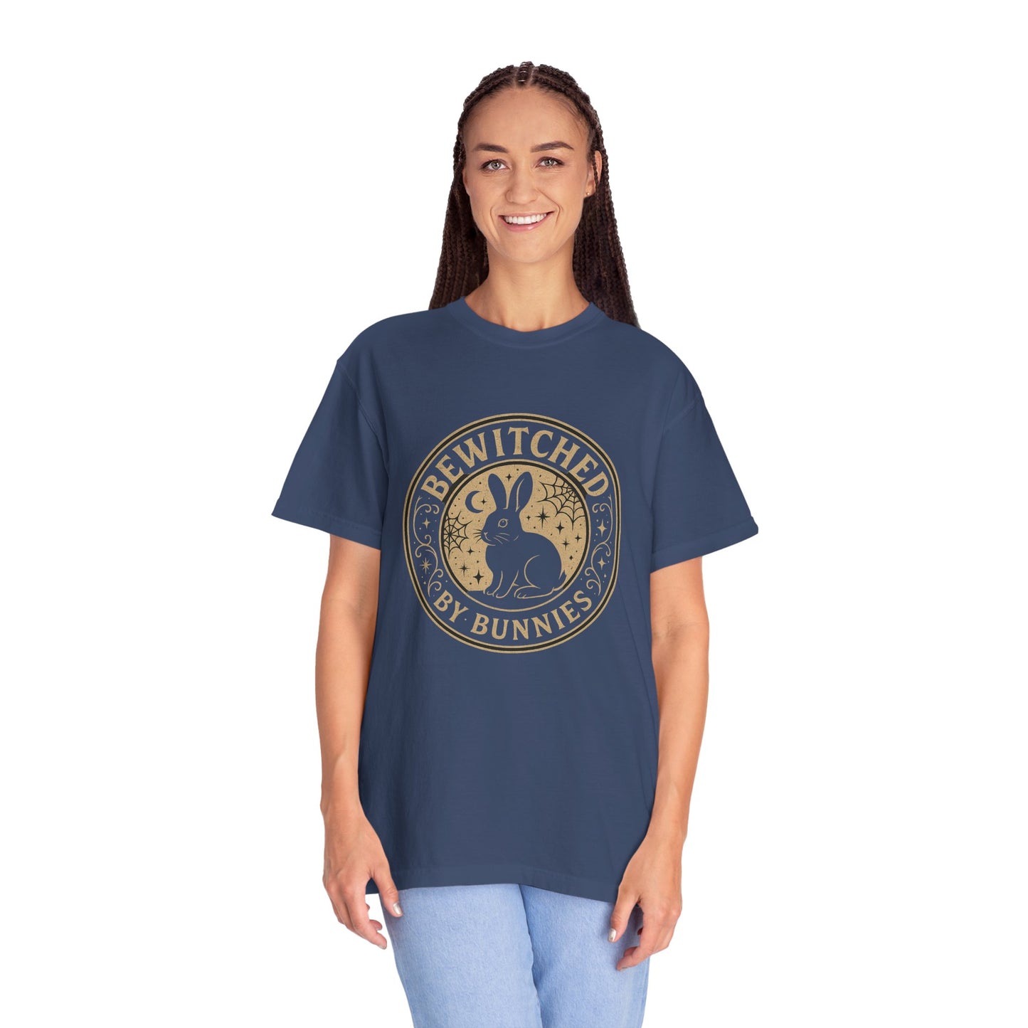 Bewitched by Bunnies Unisex T-shirt | Rabbit Enthusiast Tee - Halloween & Fall Collection