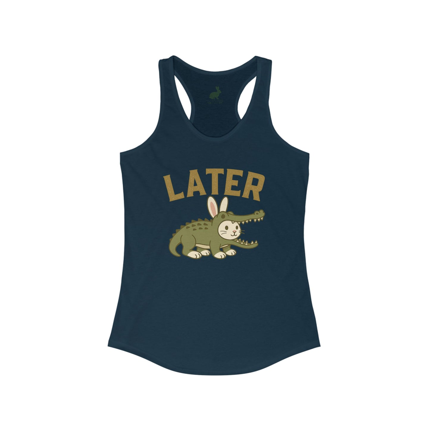 Later Gator (But Make It Bunny) Racerback Tank Top – Women’s Funny Rabbit Tank - Summer Graphic Tee