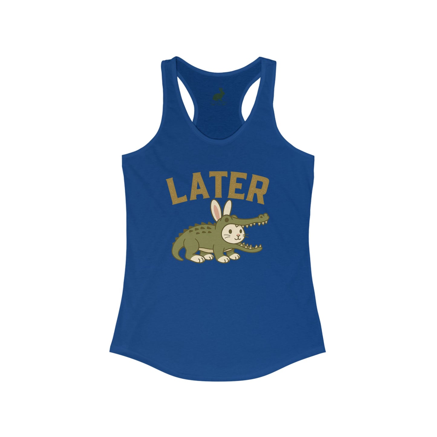 Later Gator (But Make It Bunny) Racerback Tank Top – Women’s Funny Rabbit Tank - Summer Graphic Tee