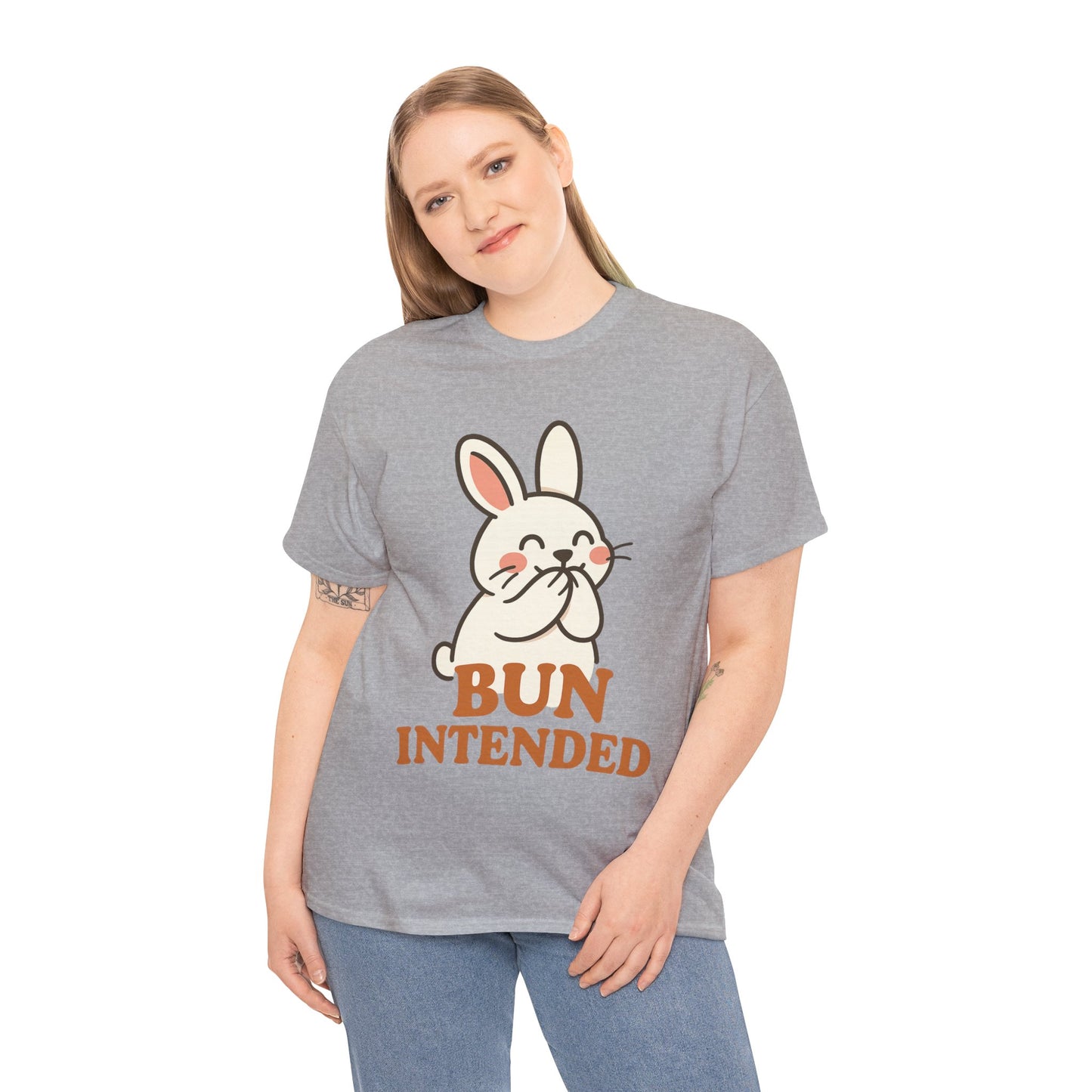 Cute Bunny Graphic Tee - Unisex Heavy Cotton Tee, Animal Lover Shirt, Easter Gift, Funny T-Shirt, Spring Fashion