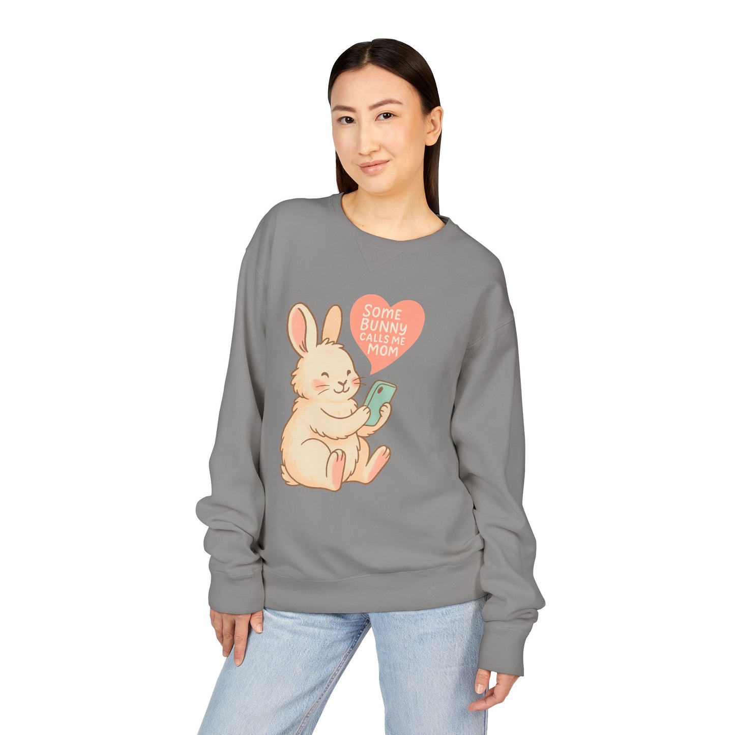 Some Bunny Calls Me Mom Sweatshirt – Cozy Bun Mom Rabbit Crewneck | Gift for Mothers