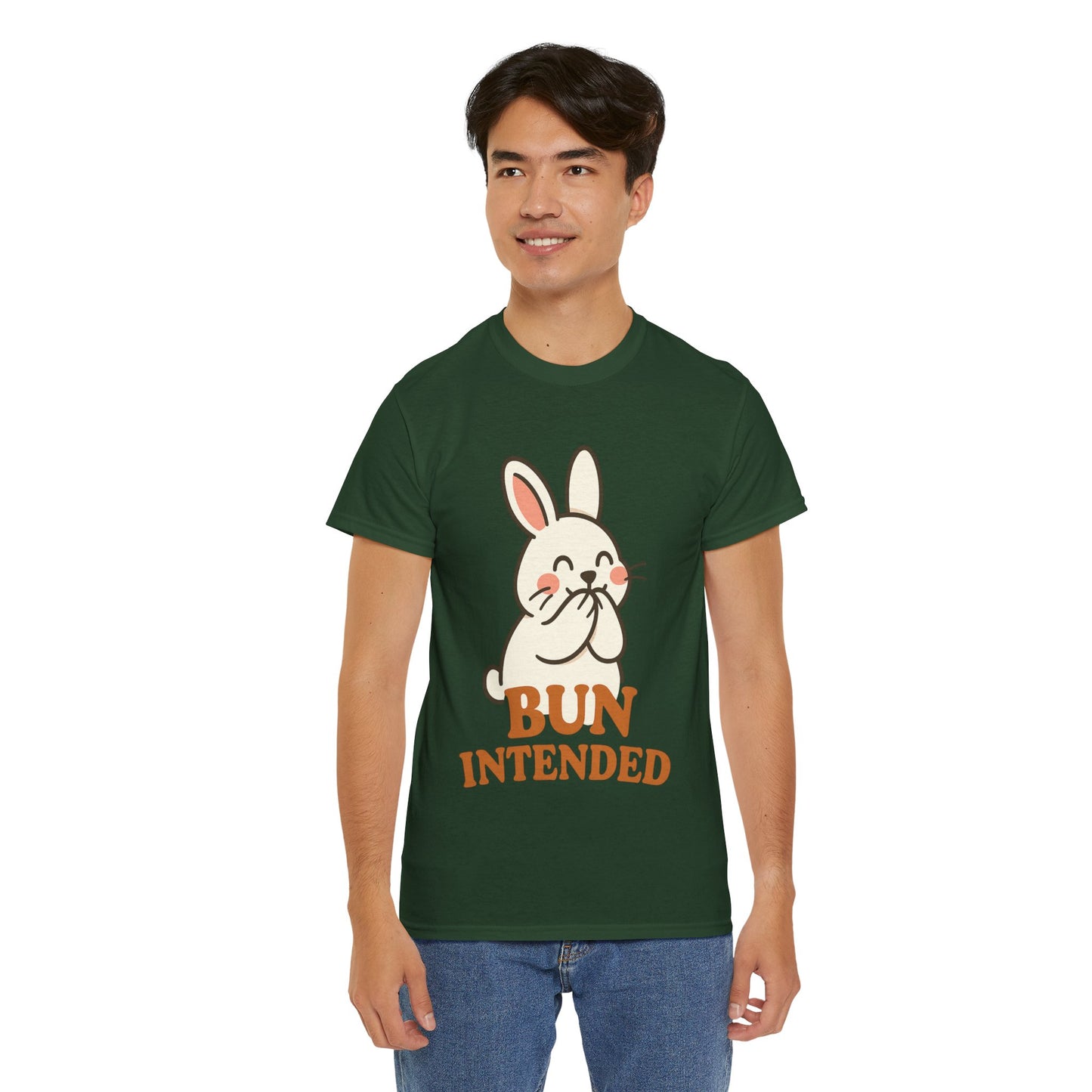 Cute Bunny Graphic Tee - Unisex Heavy Cotton Tee, Animal Lover Shirt, Easter Gift, Funny T-Shirt, Spring Fashion