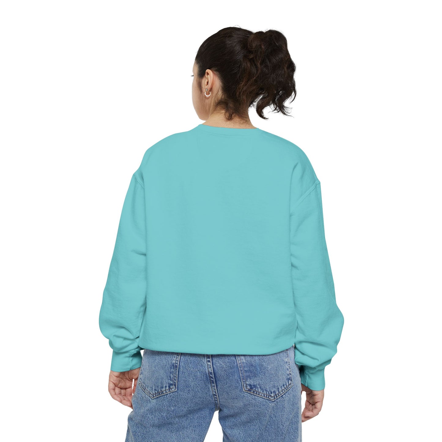 Vintage "Bun Mom" Bunny Ear Sweatshirt – Cursive Script - Cozy Gift for Rabbit Mom - Casual Comfort Wear - Trendy Apparel