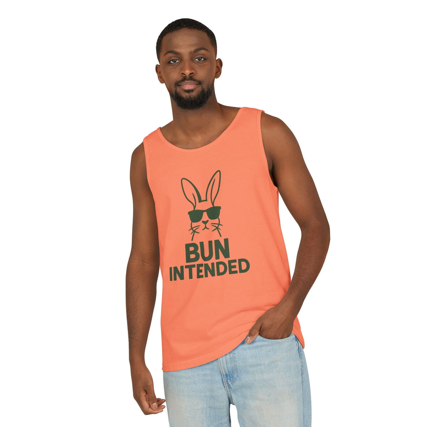 “Bun Intended” Funny Rabbit Tank Top – Unisex Summer Bunny Shirt