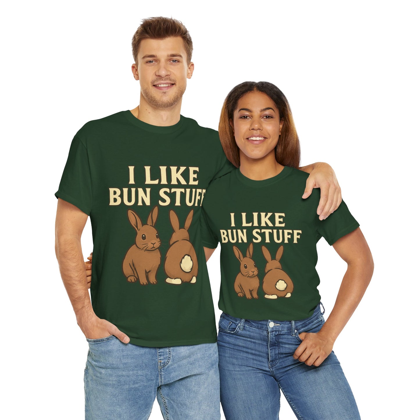 I Like Bun Stuff Tee - Rabbit T-Shirt - Gift for Bunny Lovers - Funny Animal Apparel - Bun Pun