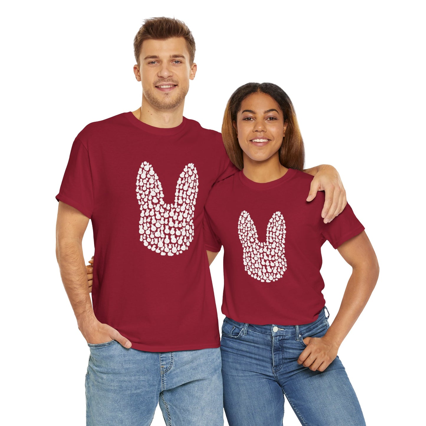 “Bun Within a Bun” Rabbit Head Shirt – Cuniculture Club Original - Cute Bunny Graphic Tee - Unisex Heavy Cotton T-Shirt