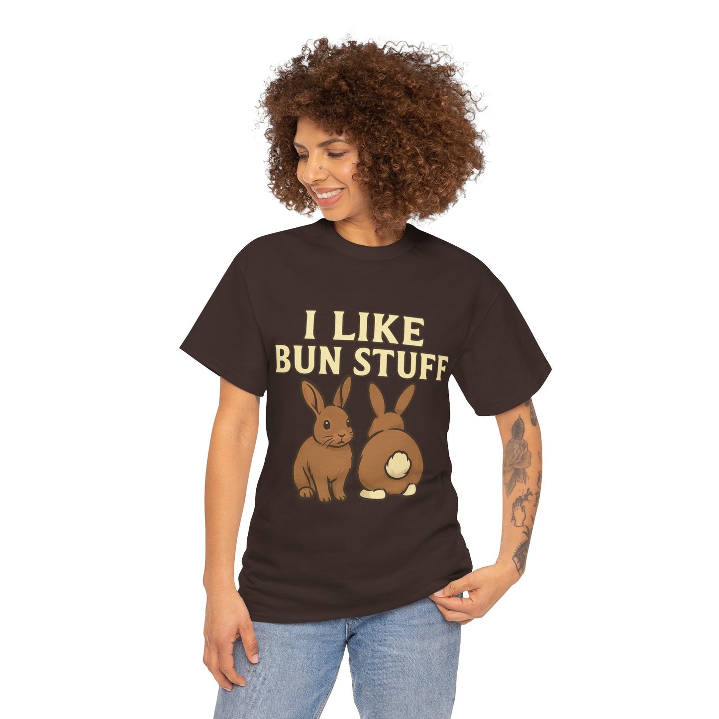 I Like Bun Stuff Tee - Rabbit T-Shirt - Gift for Bunny Lovers - Funny Animal Apparel - Bun Pun