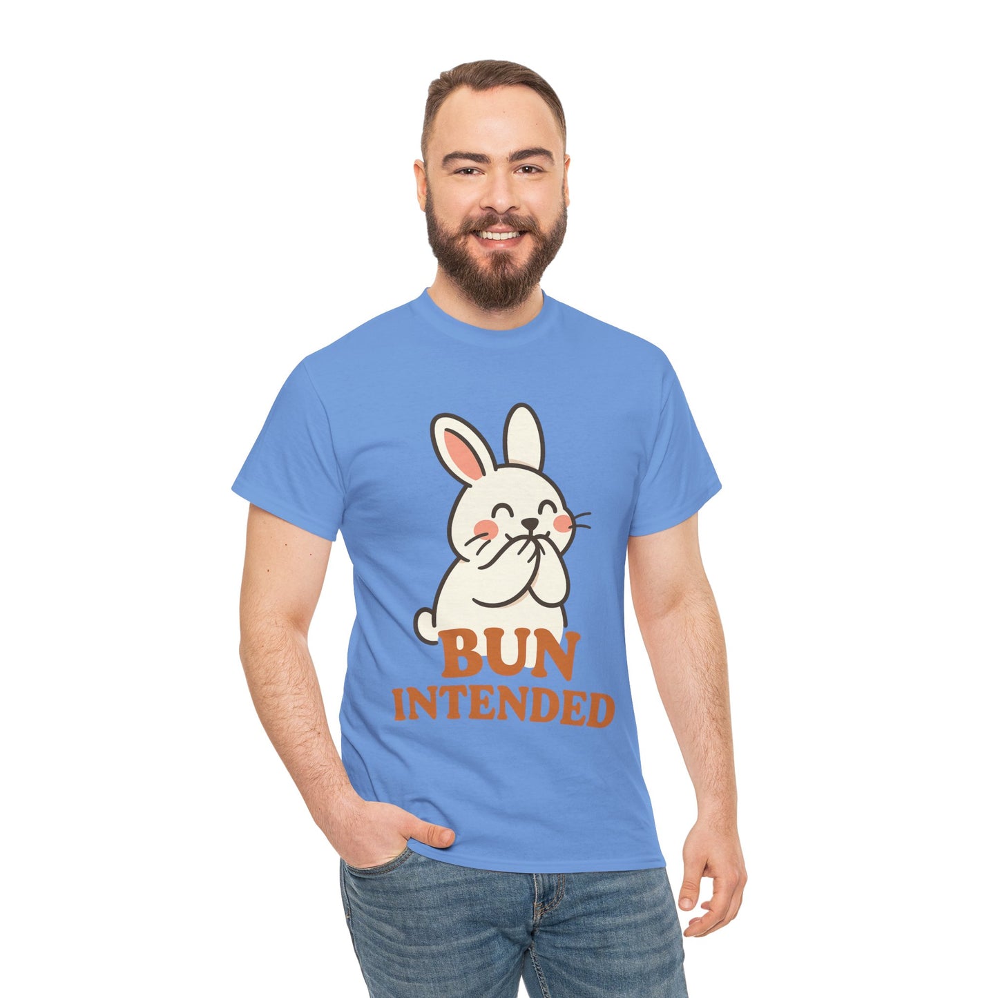 Cute Bunny Graphic Tee - Unisex Heavy Cotton Tee, Animal Lover Shirt, Easter Gift, Funny T-Shirt, Spring Fashion