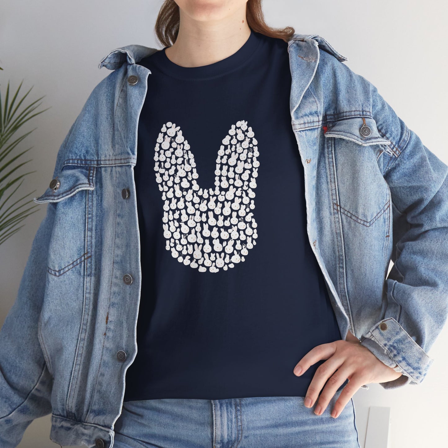 “Bun Within a Bun” Rabbit Head Shirt – Cuniculture Club Original - Cute Bunny Graphic Tee - Unisex Heavy Cotton T-Shirt