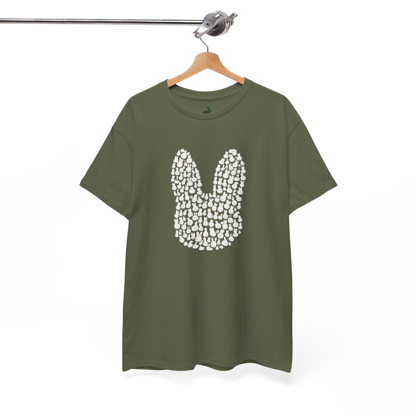 “Bun Within a Bun” Rabbit Head Shirt – Cuniculture Club Original - Cute Bunny Graphic Tee - Unisex Heavy Cotton T-Shirt